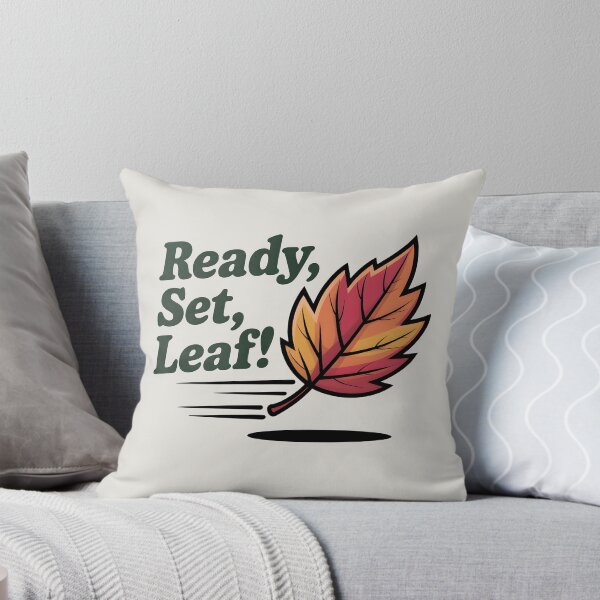 Item preview, Ready, Set, Leaf! - Energetic Autumn Fun Design designed and sold by Jollys-ArtShop.
