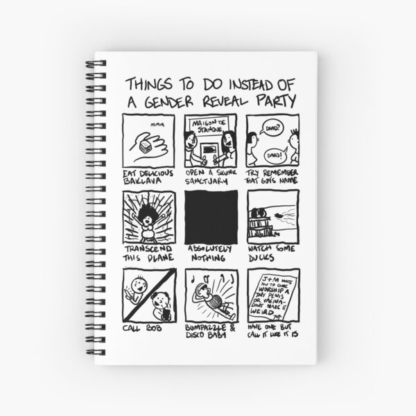 Item preview, Things To Do Instead Of A Gender Reveal Party Cartoon designed and sold by SitDownAJ.