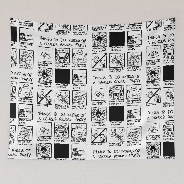 Item preview, Things To Do Instead Of A Gender Reveal Party Cartoon designed and sold by SitDownAJ.
