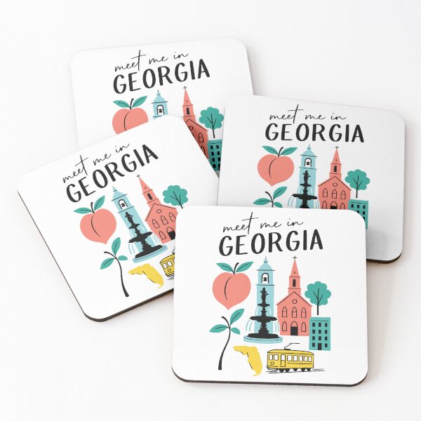 Item preview, Meet Me In Georgia with Icons designed and sold by Pink Pineapple Works.