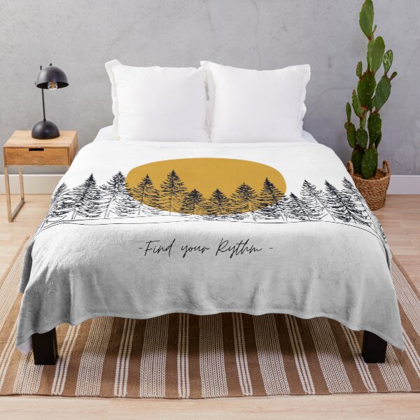 Item preview, Line of trees with orange sun behind designed and sold by OooPstudio.