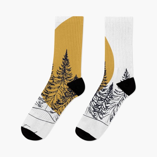 Item preview, Line of trees with orange sun behind designed and sold by OooPstudio.