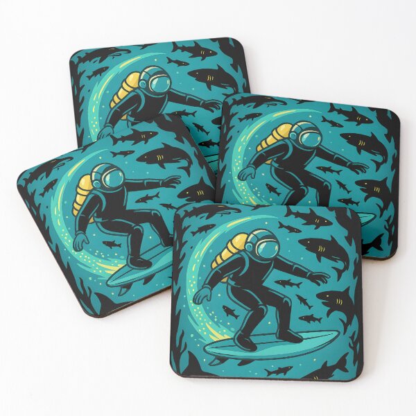 Item preview, Shark Surfer Deep Dive Art designed and sold by Shoot-The-Moon.
