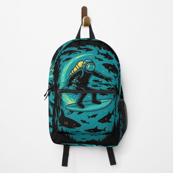 Item preview, Shark Surfer Deep Dive Art designed and sold by Shoot-The-Moon.