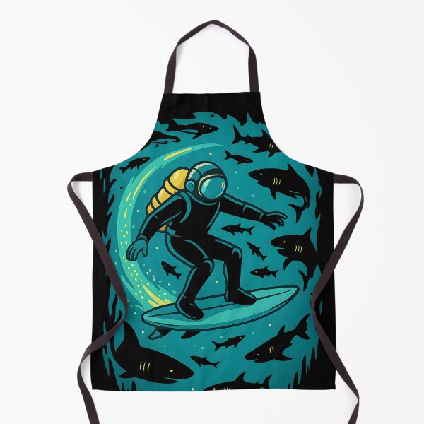 Item preview, Shark Surfer Deep Dive Art designed and sold by Shoot-The-Moon.