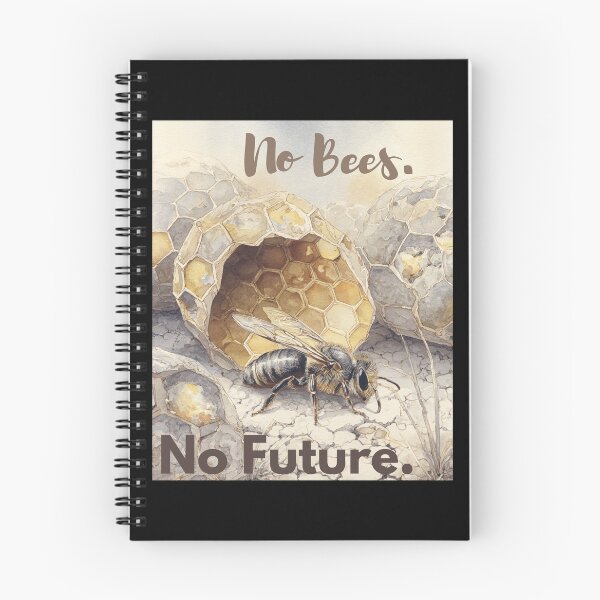 Item preview, No Bees. No Future – Watercolor Bee Awareness Art designed and sold by Ela-graphicwiz.