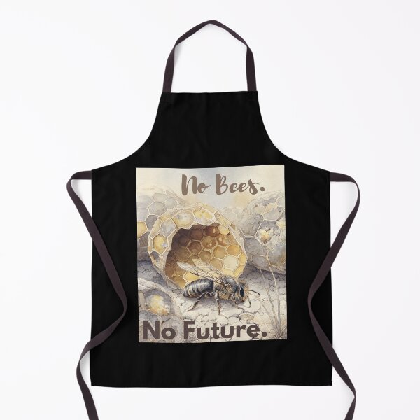 Item preview, No Bees. No Future – Watercolor Bee Awareness Art designed and sold by Ela-graphicwiz.