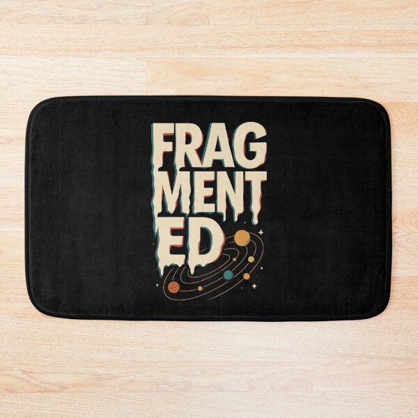 Item preview, Fragmented – Retro Meltdown Space Typography Art designed and sold by JaroPrints.
