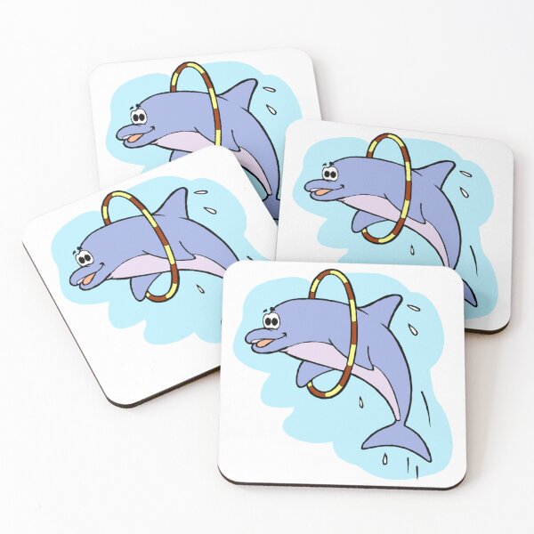 Item preview, Dolphin Jumping Through Hoops designed and sold by simplyrebeccann.