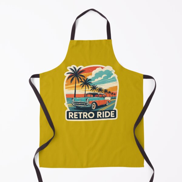 Item preview, Retro Ride Palm Sunset Sticker | Classic Car Beach Road Vintage designed and sold by MarCinu Art.