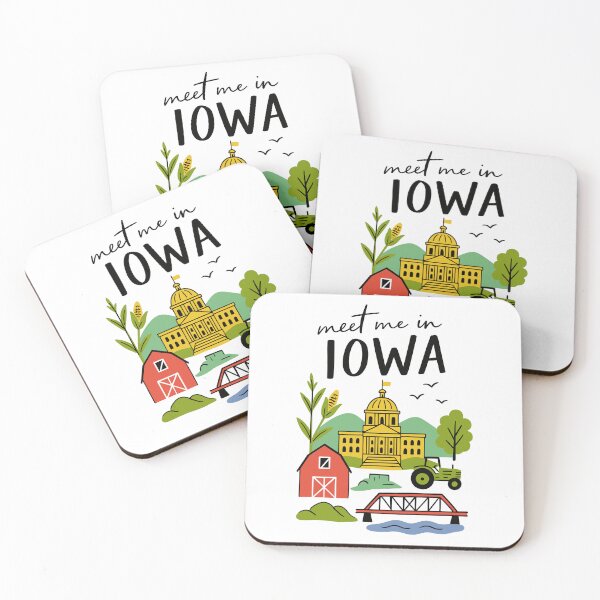 Item preview, Meet Me In Iowa with Icons designed and sold by Pink Pineapple Works.