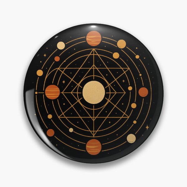 Item preview, Sacred Geometry Solar System – Cosmic Alignment Art designed and sold by JaroPrints.