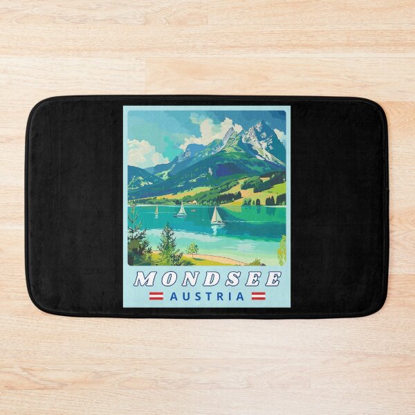 Item preview, Mondsee in Salzkammergut, Austria Vintage Art Travel Landscape designed and sold by MaateoDesign.