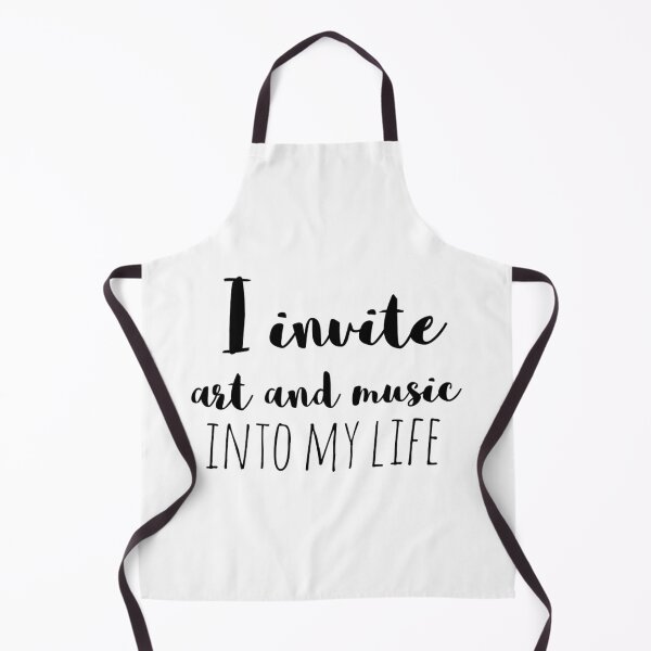 Item preview, I Invite Art and Music into My Life – Affirmation – Creative Living Typography designed and sold by Camila Ardila.