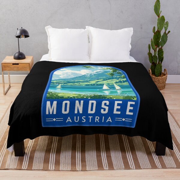 Item preview, Mondsee in Salzkammergut, Austria Vintage Travel Art Emblem designed and sold by MaateoDesign.