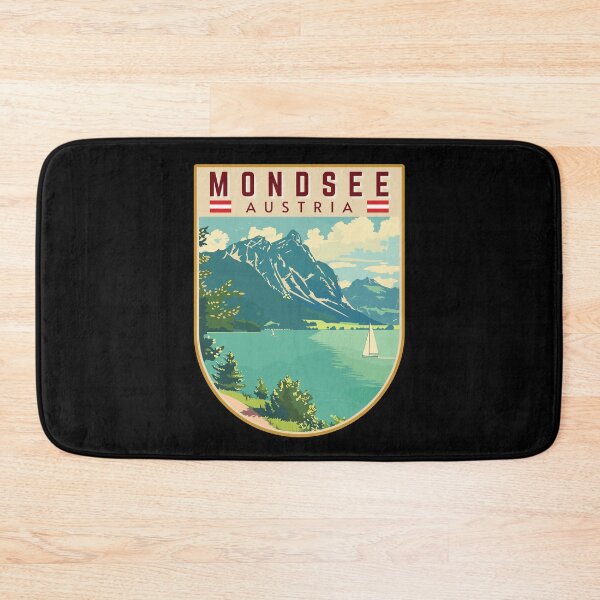 Item preview, Mondsee in Salzkammergut, Austria Travel Art Badge designed and sold by MaateoDesign.