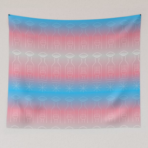 Item preview, Sumerian Proto-Cuneiform "Love is Love" Repeating Pattern - Trans Edition designed and sold by CaffeineCraftedCreations.