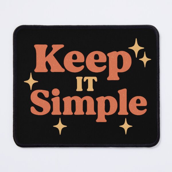Item preview, Keep It Simple – Retro Glow Typography Design designed and sold by ArcadiaSilence.
