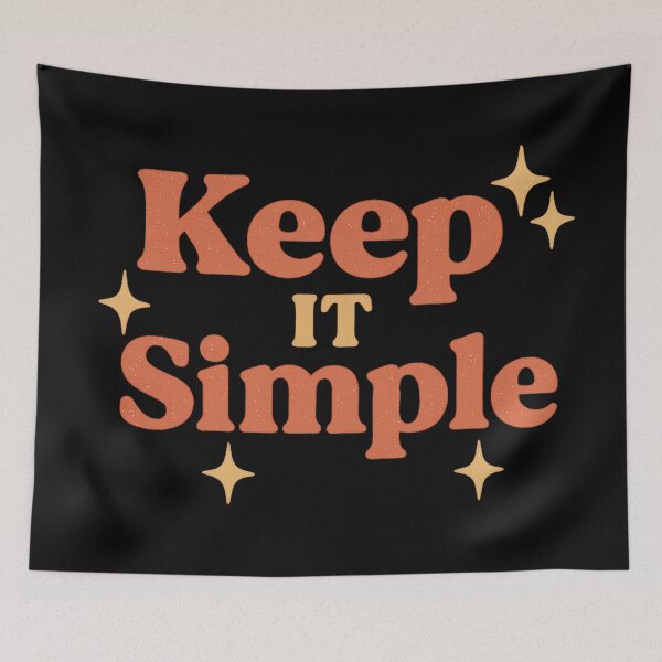Item preview, Keep It Simple – Retro Glow Typography Design designed and sold by ArcadiaSilence.