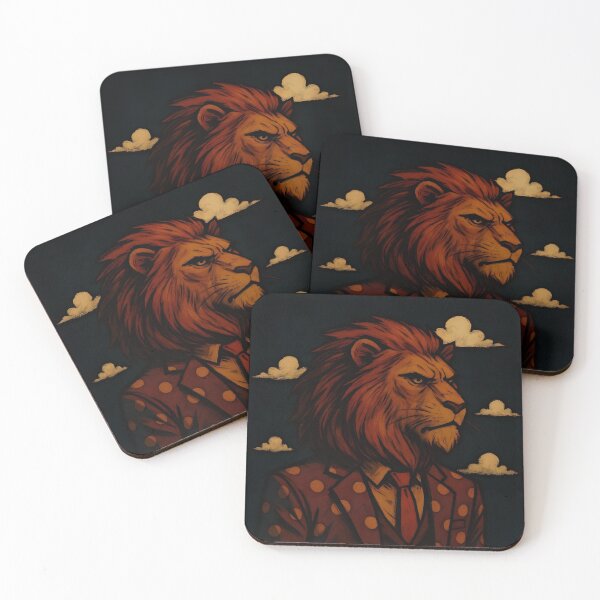 Item preview, Stylish Lion Boss | Bold Animal Art designed and sold by Amr Siam.