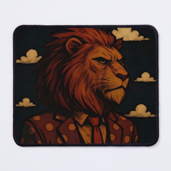 Item preview, Stylish Lion Boss | Bold Animal Art designed and sold by Amr Siam.