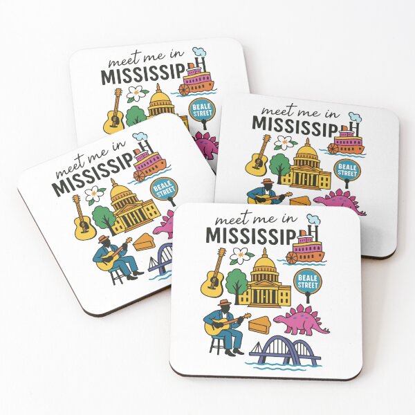 Item preview, Meet Me In Mississippi with Icons designed and sold by Pink Pineapple Works.