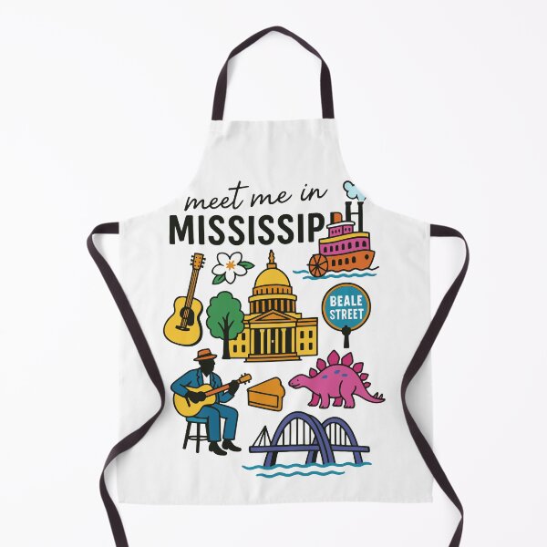 Item preview, Meet Me In Mississippi with Icons designed and sold by Pink Pineapple Works.