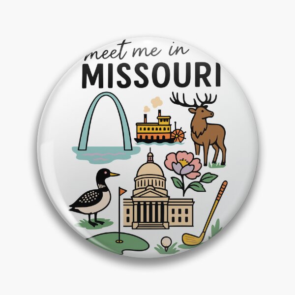 Item preview, Meet Me In Missouri with Icons designed and sold by Pink Pineapple Works.