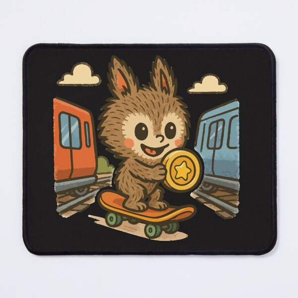 Item preview, Subway Labubu – Cute Skater Fan Art designed and sold by Mirosi-S.