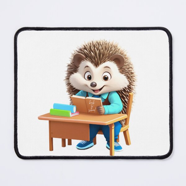 Item preview, Back to School Joy – Hedgehog with the books illustration designed and sold by FilMate.