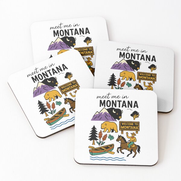 Item preview, Meet Me In Montana with Icons designed and sold by Pink Pineapple Works.