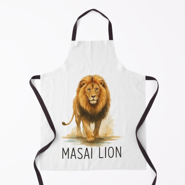 Item preview, Watercolor Masai Lion Wildlife Illustration designed and sold by ArtfulWeave.