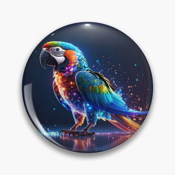Item preview, Glowing Colorful Parrot designed and sold by GloriousArtSKD.