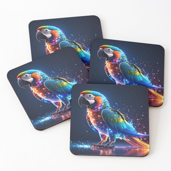 Item preview, Glowing Colorful Parrot designed and sold by GloriousArtSKD.