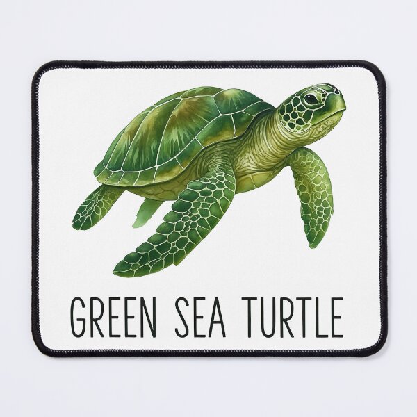 Item preview, Green Sea Turtle Realistic Watercolor Illustration designed and sold by ArtfulWeave.