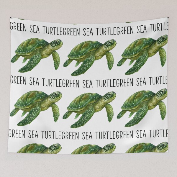 Item preview, Green Sea Turtle Realistic Watercolor Illustration designed and sold by ArtfulWeave.