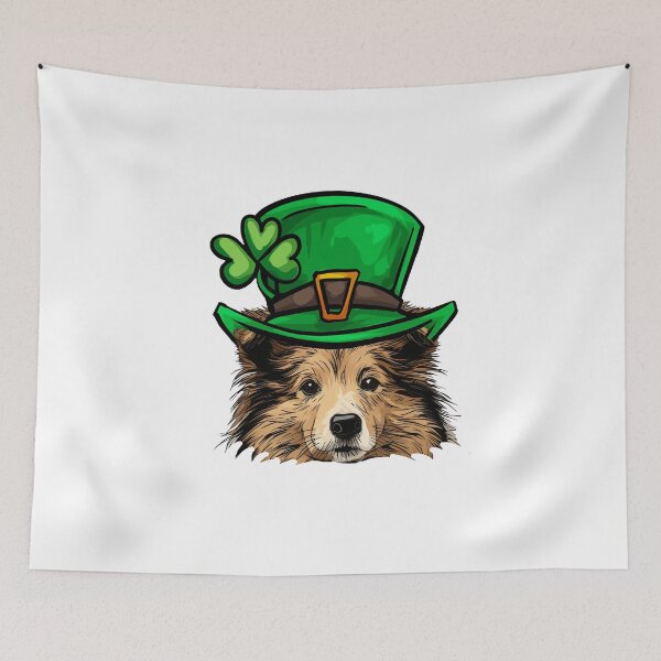 Item preview, Funny St Patricks Day Shetland Sheepdog designed and sold by whyitsme.