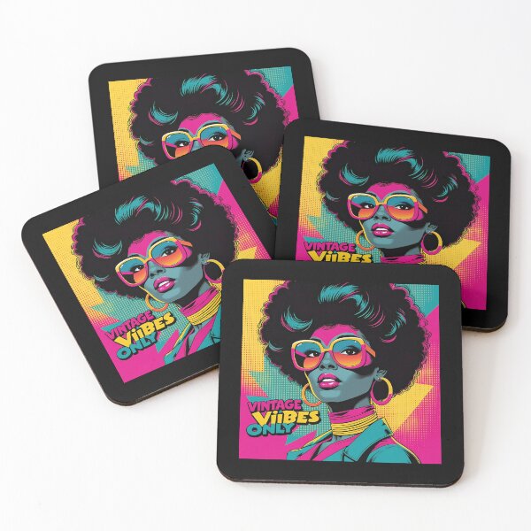 Aperçu de l'œuvre Pop art vintage - Afro Power : l'âme vintage libérée créée et vendue par VibeTwist.