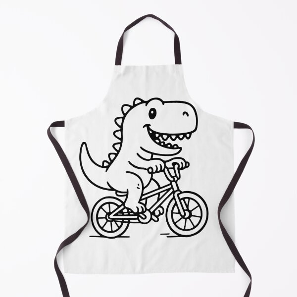 Artikelvorschau, Niedlicher Dinosaurier auf dem Fahrrad entworfen und verkauft von Marcite.