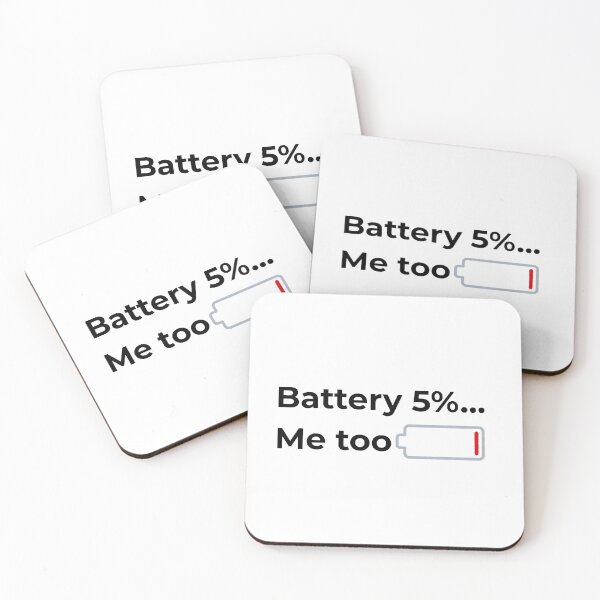 Item preview, Battery Low, Me Too. designed and sold by Speeders21.