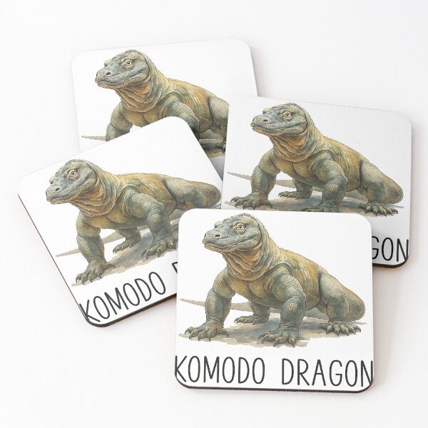 Item preview, Komodo Dragon Watercolor Reptile Portrait designed and sold by ArtfulWeave.