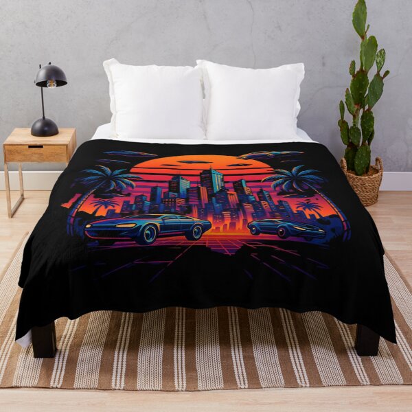Item preview, Retrofuturistic Sunset Cityscape – Synthwave Flying Cars & Neon Skyline designed and sold by JaroPrints.