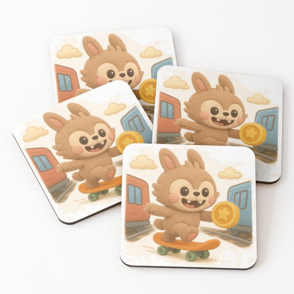 Item preview, Subway Labubu – Cute Skater Fan Art designed and sold by Mirosi-S.