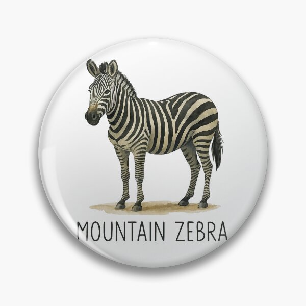 Item preview, Mountain Zebra Realistic Wildlife Illustration designed and sold by ArtfulWeave.