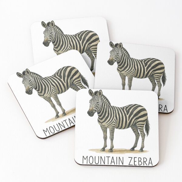 Item preview, Mountain Zebra Realistic Wildlife Illustration designed and sold by ArtfulWeave.