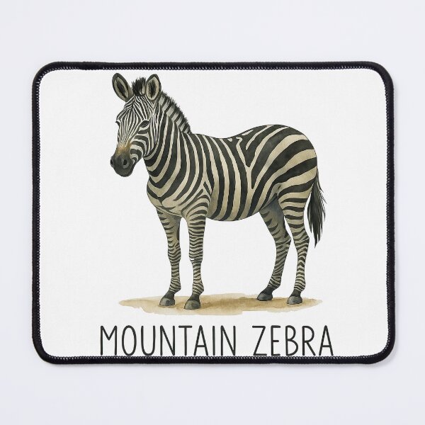 Item preview, Mountain Zebra Realistic Wildlife Illustration designed and sold by ArtfulWeave.