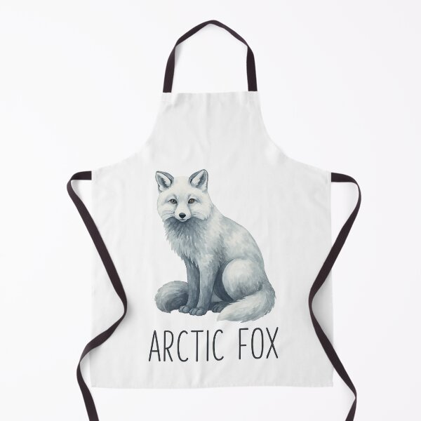 Item preview, Arctic Fox Sitting Watercolor Illustration designed and sold by ArtfulWeave.