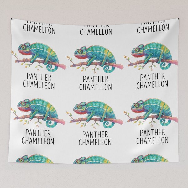 Item preview, Panther Chameleon Colorful Tree Lizard Artwork designed and sold by ArtfulWeave.