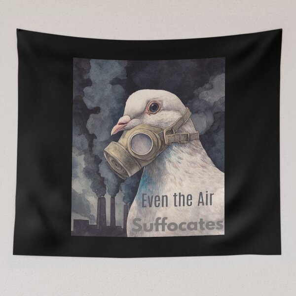 Item preview, Even the Air Suffocates – Watercolor Dove Art designed and sold by Ela-graphicwiz.