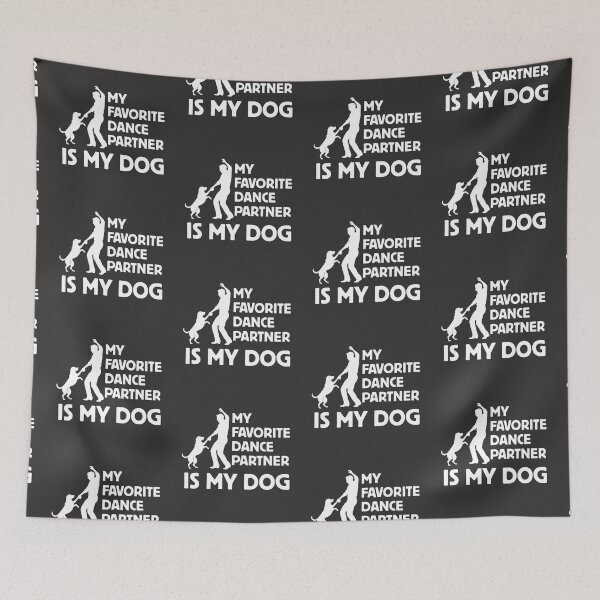 Item preview, Dog Dancing My Favorite Dance Partner Man White designed and sold by TackyTime.